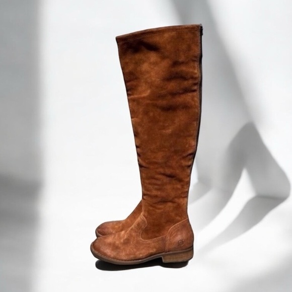 🌻NEW Born Borman Knee High Distressed Rust Copper Leather Boots Size 6 - Picture 6 of 13